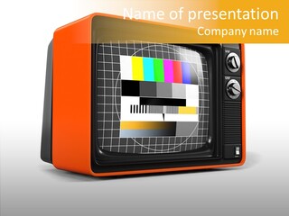 Television Echnology Retro PowerPoint Template