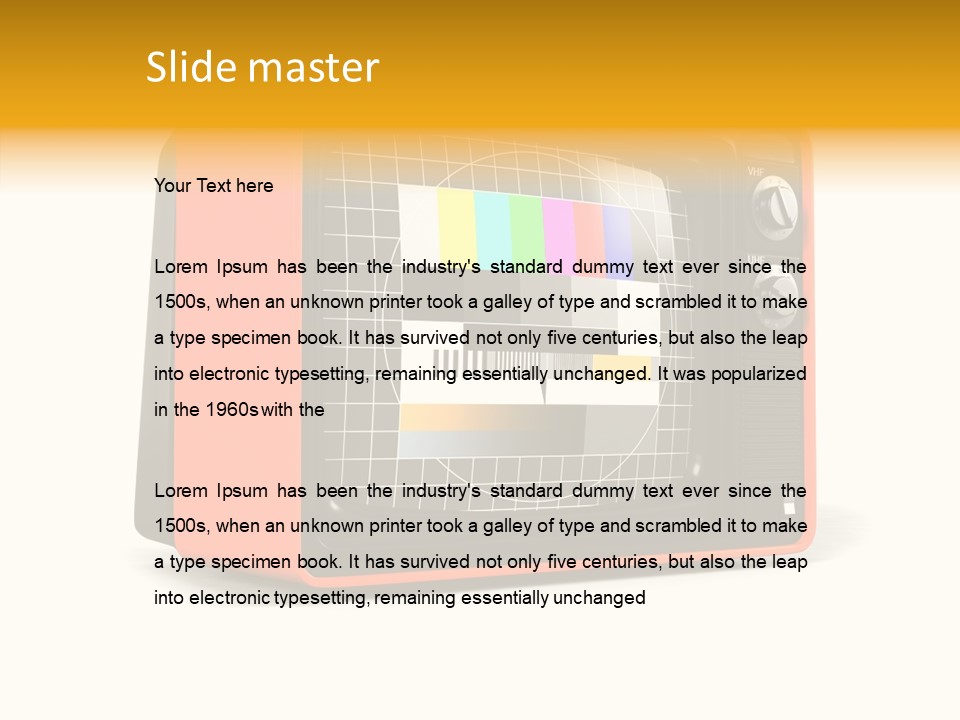 Television Echnology Retro PowerPoint Template