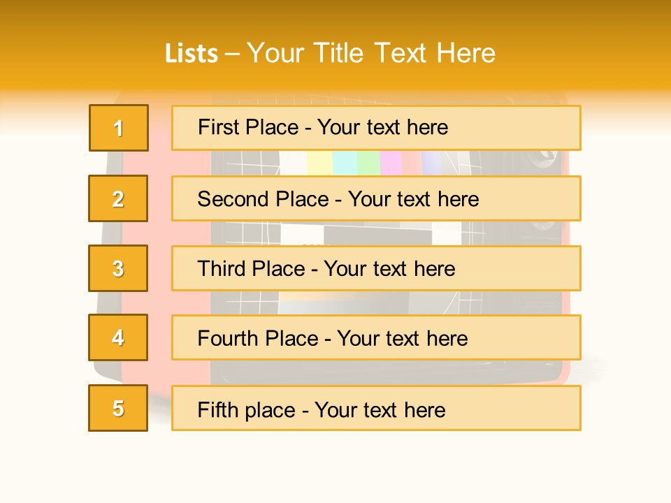 Television Echnology Retro PowerPoint Template