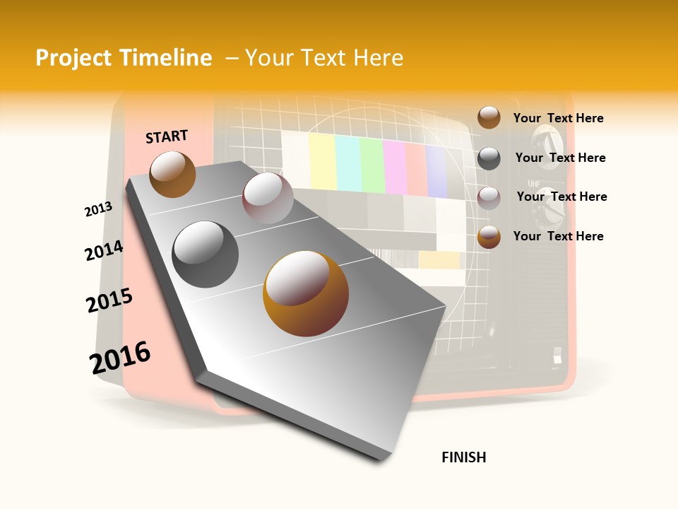 Television Echnology Retro PowerPoint Template