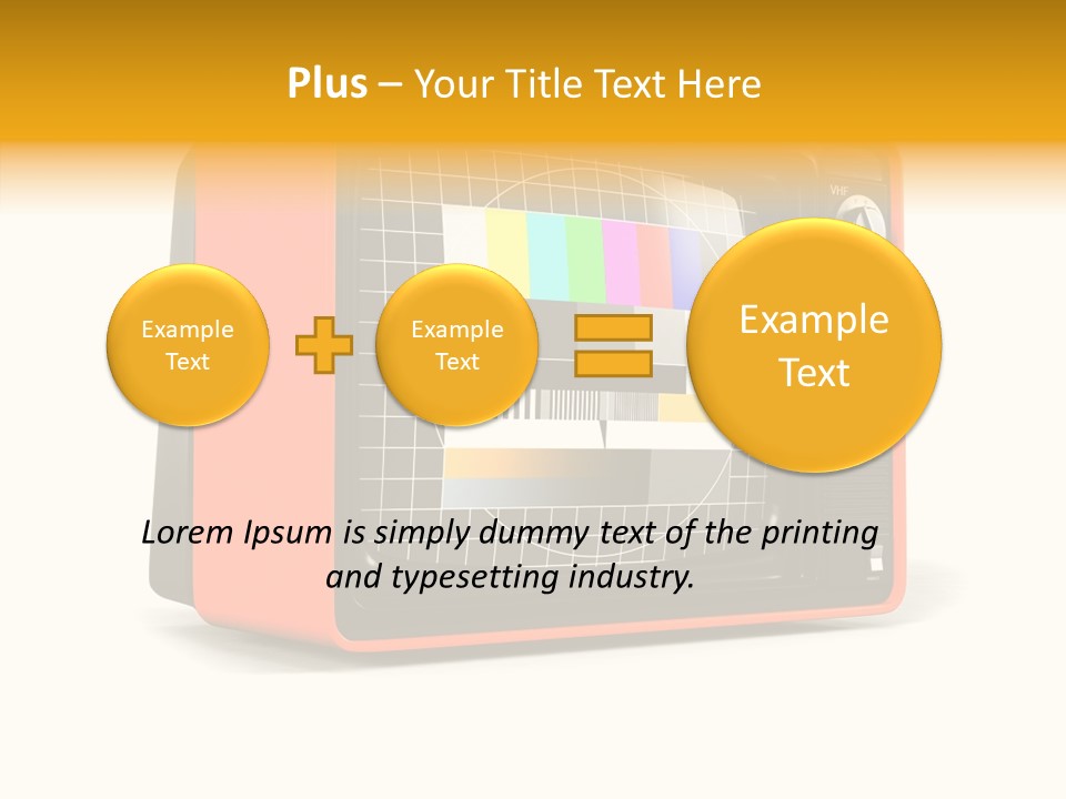 Television Echnology Retro PowerPoint Template
