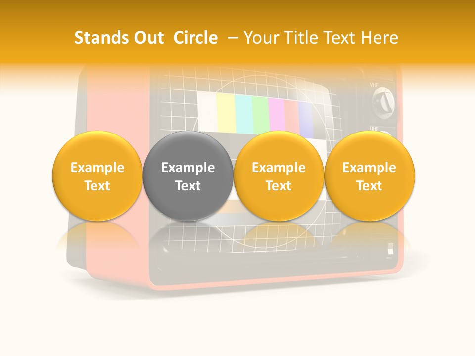 Television Echnology Retro PowerPoint Template