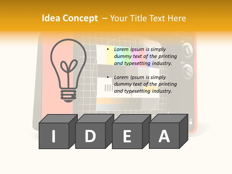 Television Echnology Retro PowerPoint Template