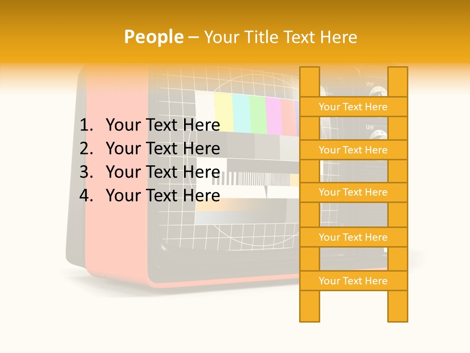 Television Echnology Retro PowerPoint Template