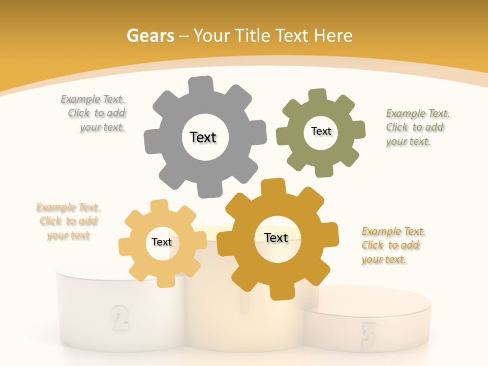 Beam Podium Two PowerPoint Template