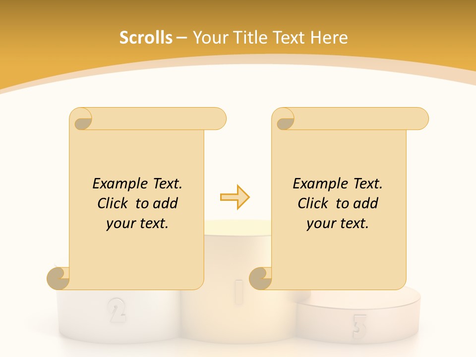 Beam Podium Two PowerPoint Template