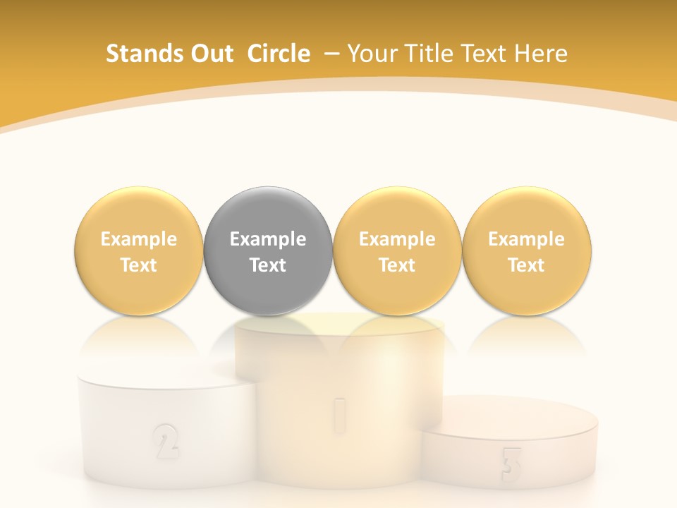 Beam Podium Two PowerPoint Template