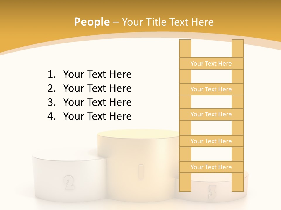 Beam Podium Two PowerPoint Template