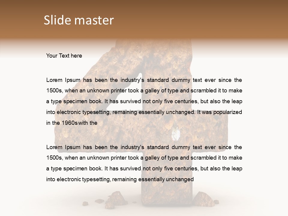 Five Set Font PowerPoint Template