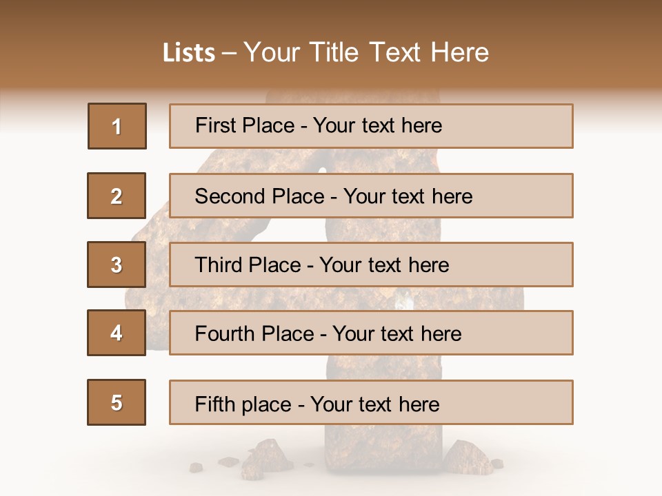 Five Set Font PowerPoint Template