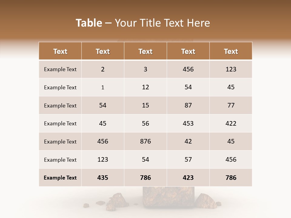 Five Set Font PowerPoint Template