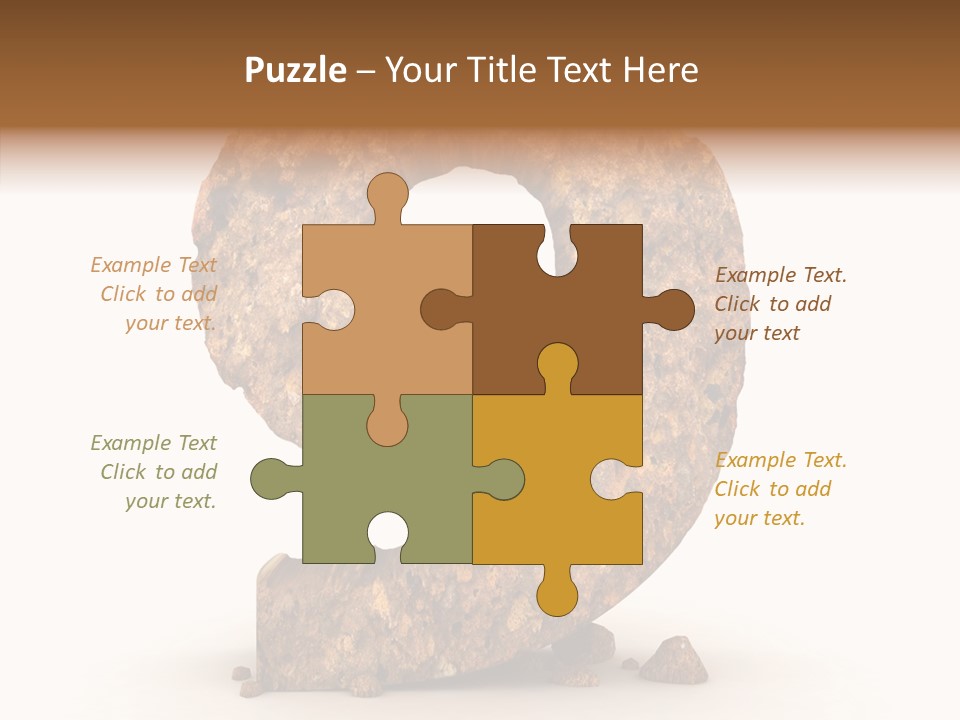 Business Rock Font PowerPoint Template