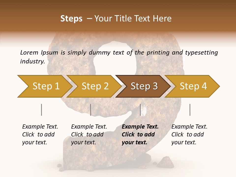 Business Rock Font PowerPoint Template
