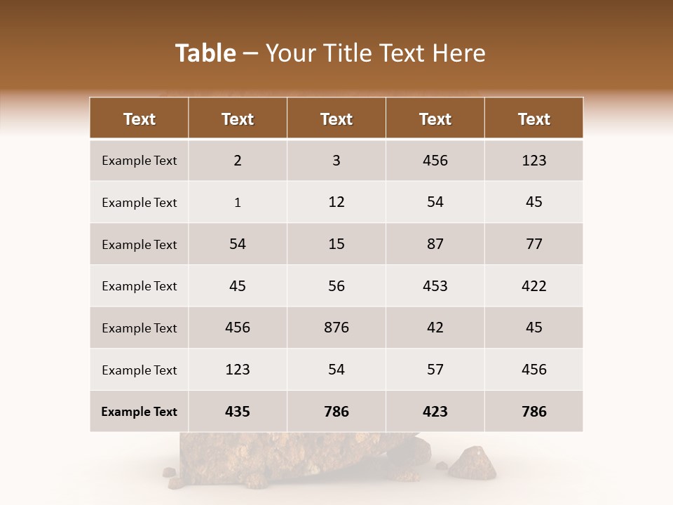 Business Rock Font PowerPoint Template
