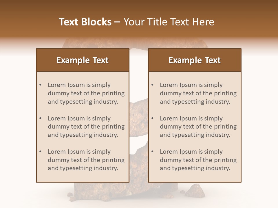 Business Rock Font PowerPoint Template