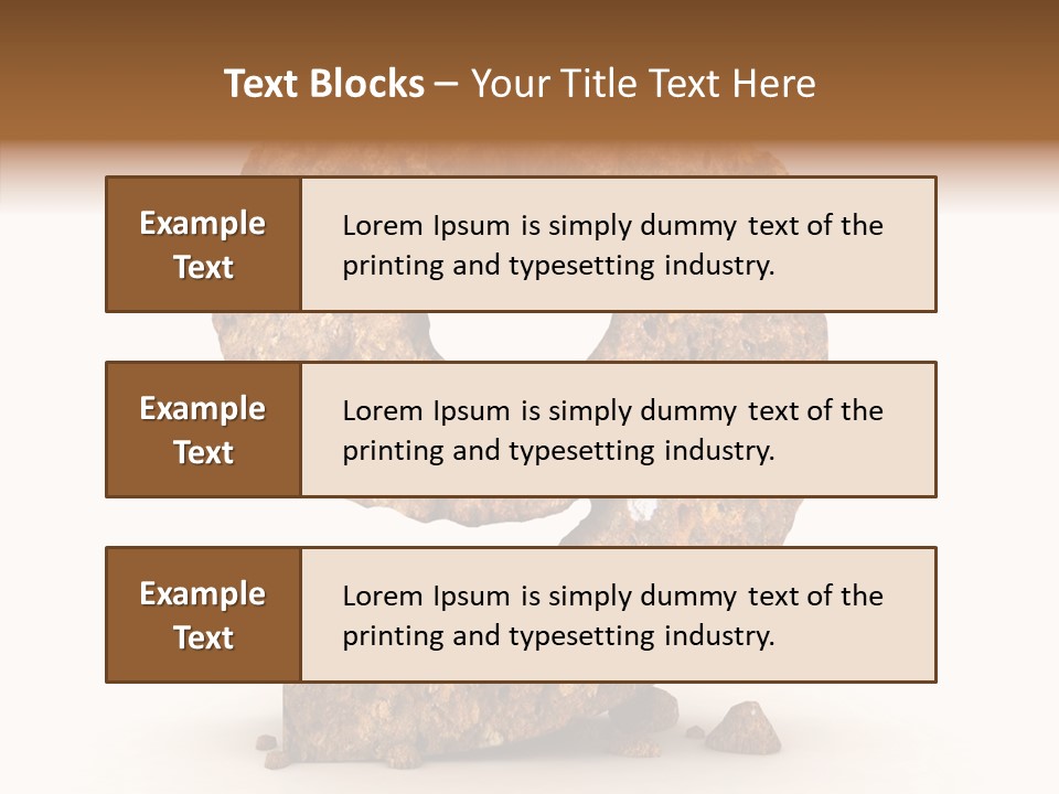 Business Rock Font PowerPoint Template