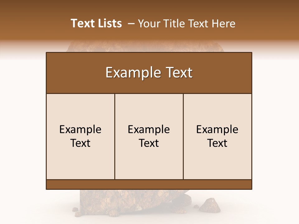 Business Rock Font PowerPoint Template