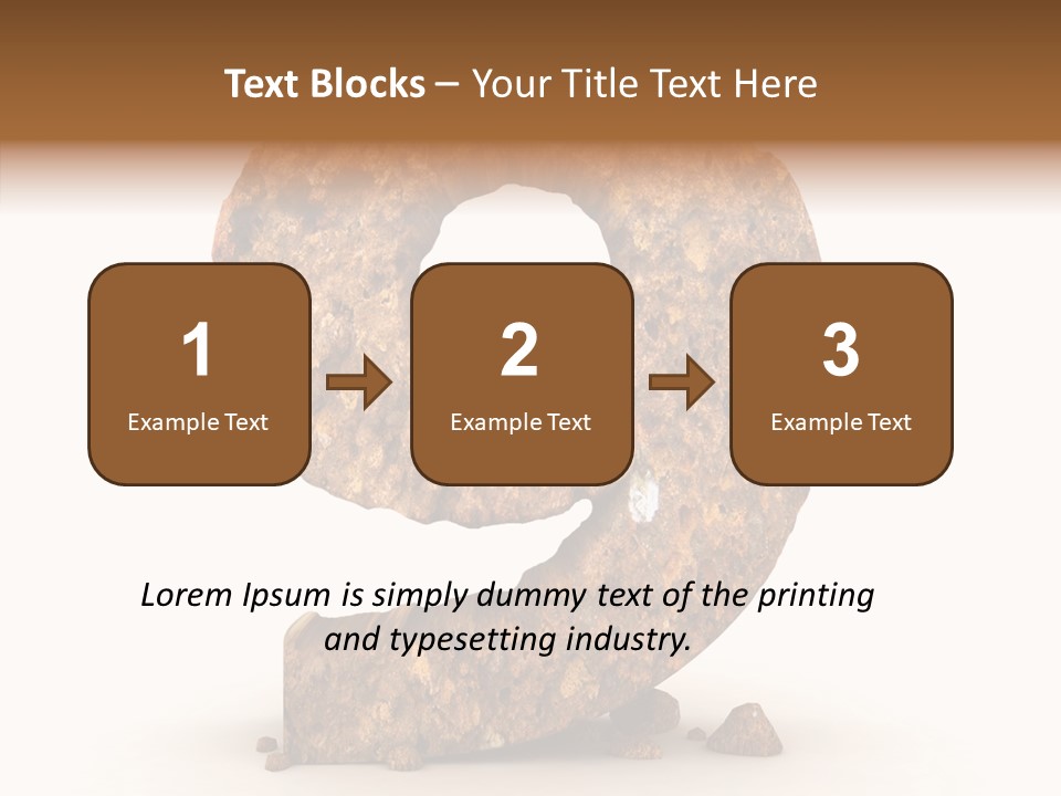 Business Rock Font PowerPoint Template