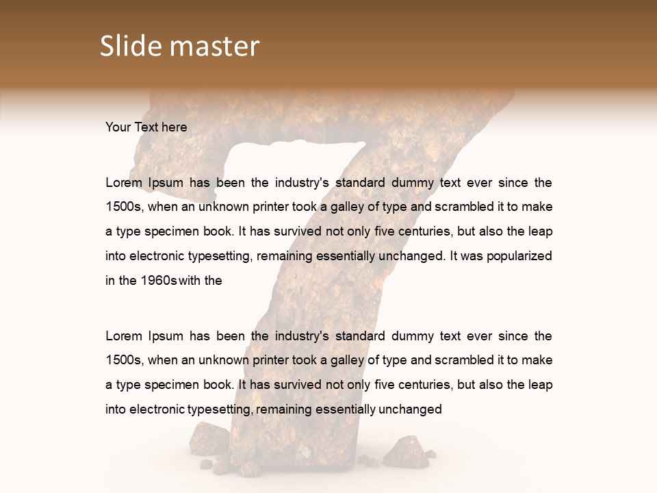 Business Closeup Rough PowerPoint Template