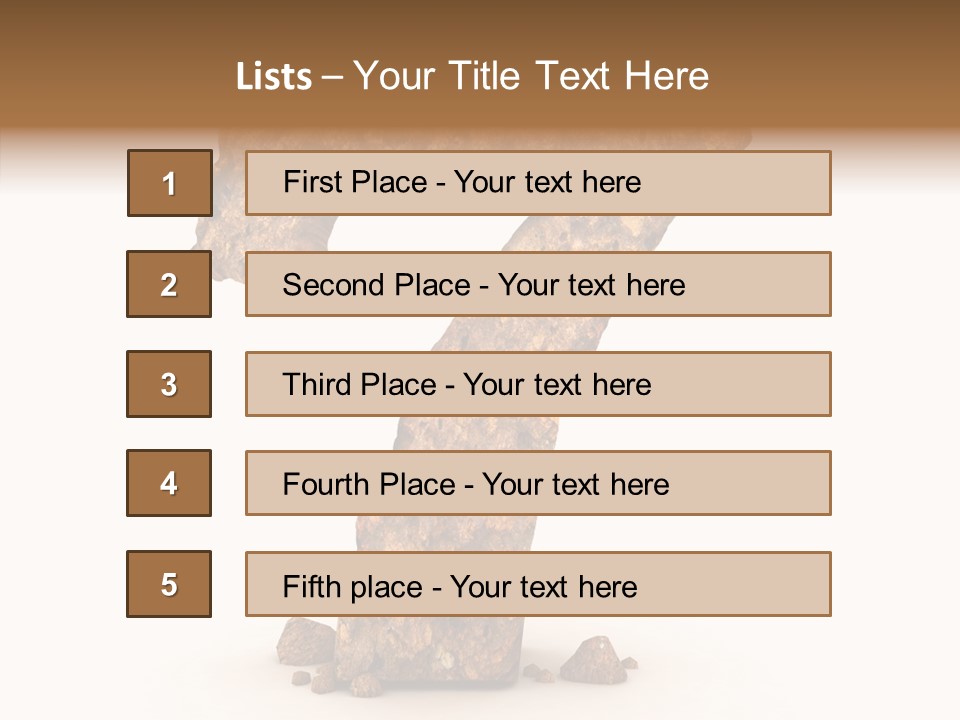 Business Closeup Rough PowerPoint Template