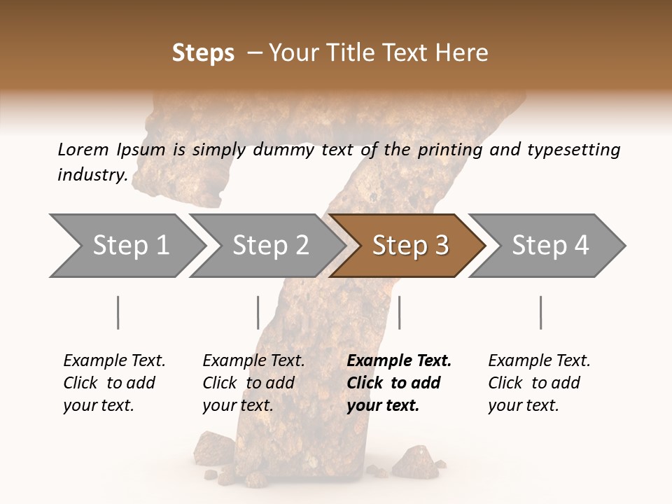 Business Closeup Rough PowerPoint Template