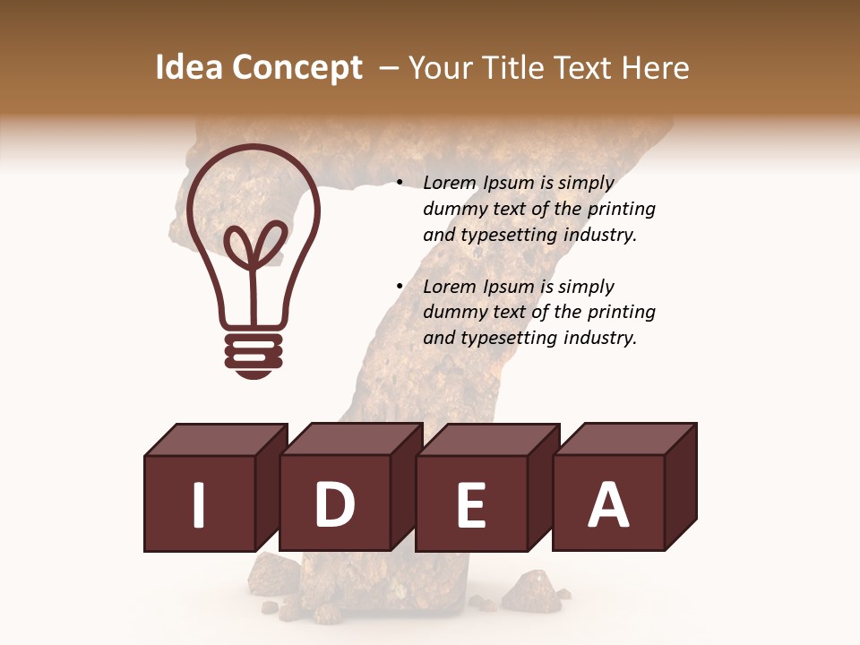 Business Closeup Rough PowerPoint Template