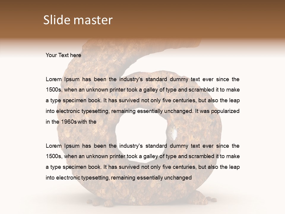 Text Dirty Five PowerPoint Template