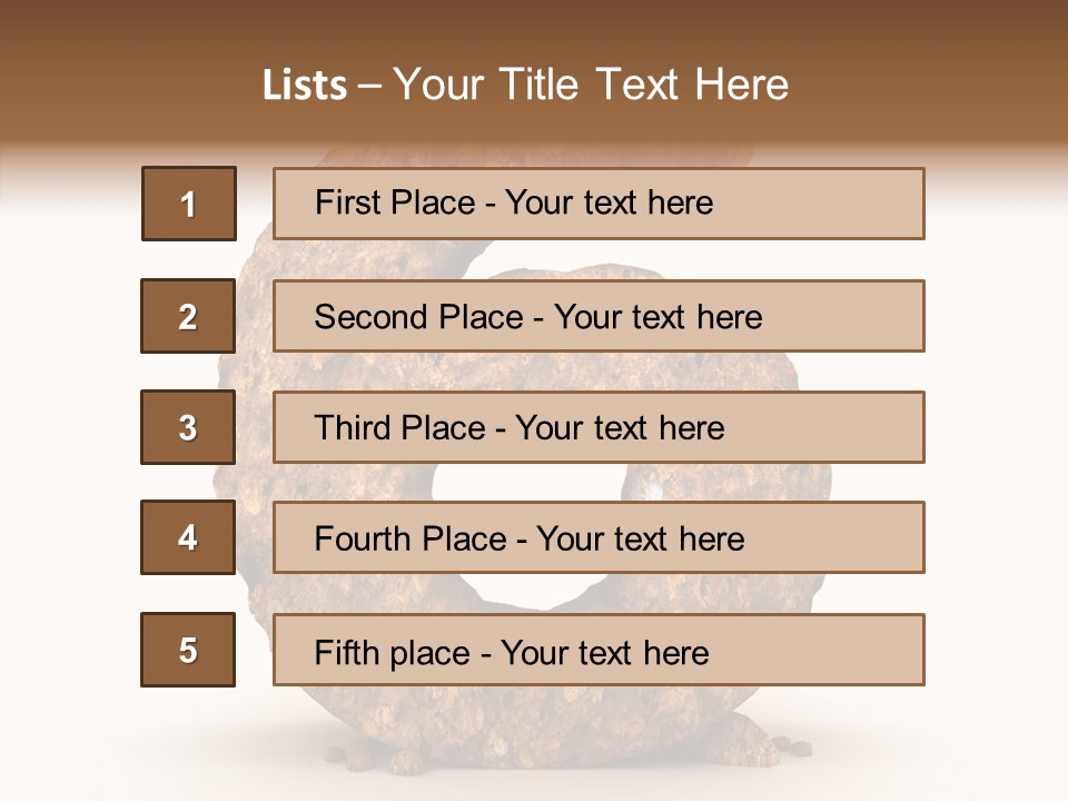 Text Dirty Five PowerPoint Template
