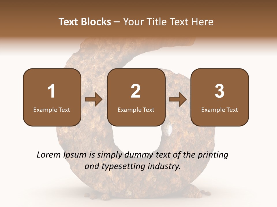 Text Dirty Five PowerPoint Template