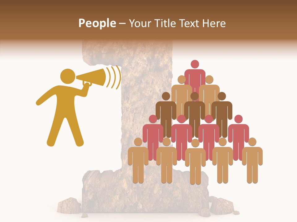 Communication Texture Three PowerPoint Template