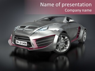 Electric Car Auto Project PowerPoint Template