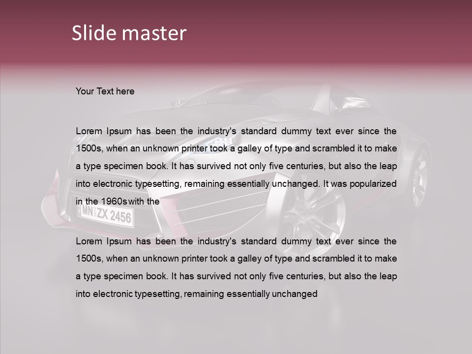 Electric Car Auto Project PowerPoint Template