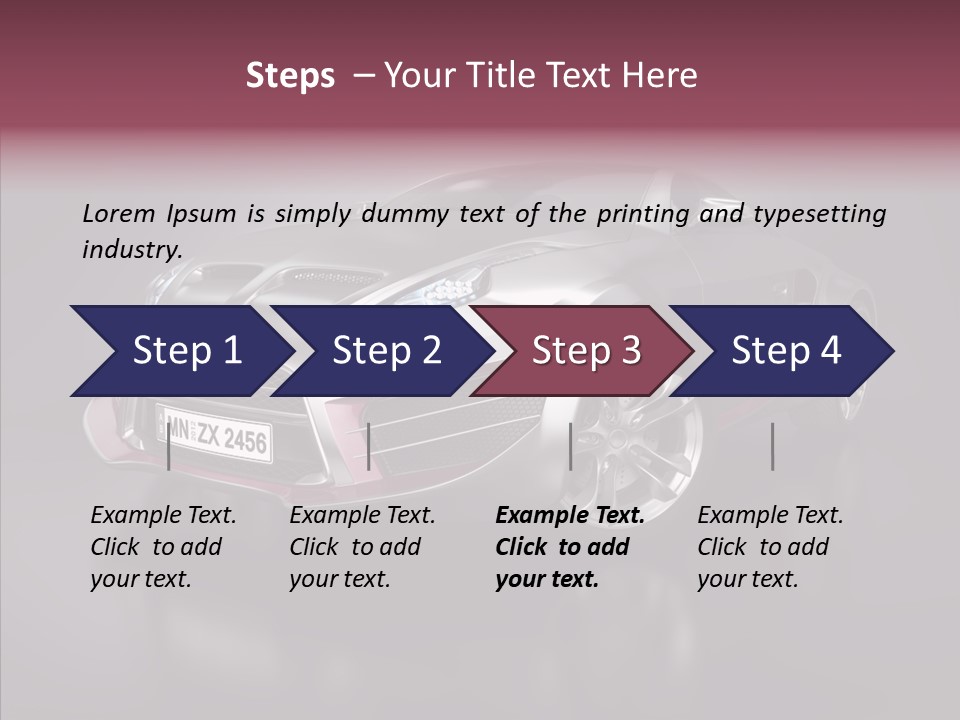 Electric Car Auto Project PowerPoint Template