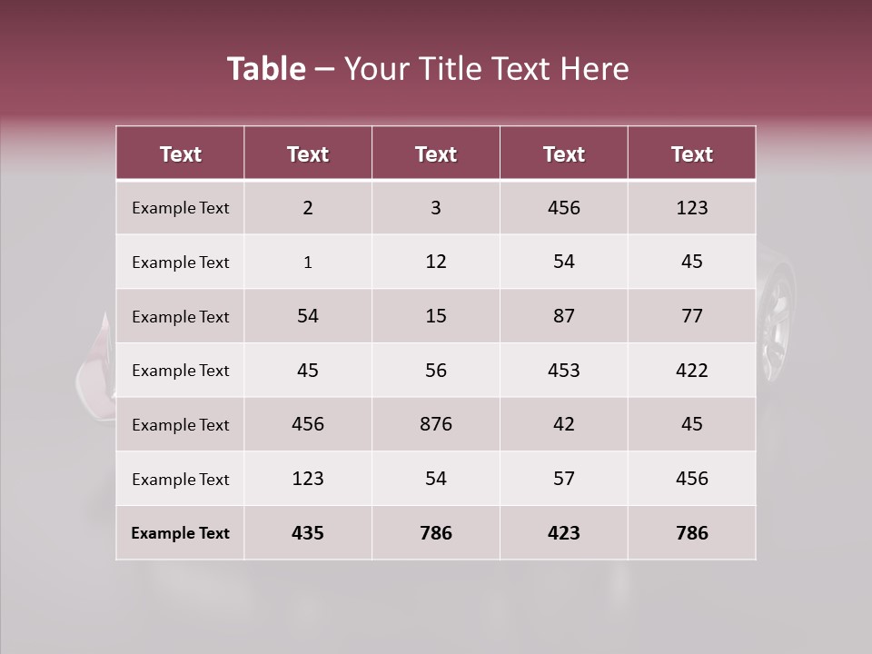 Electric Car Auto Project PowerPoint Template