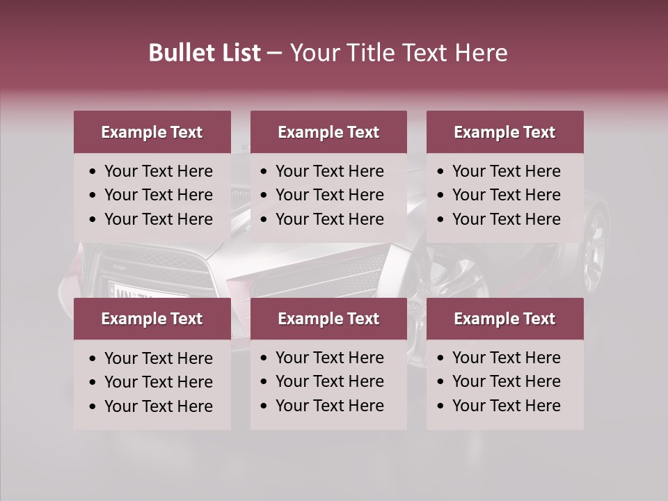 Electric Car Auto Project PowerPoint Template