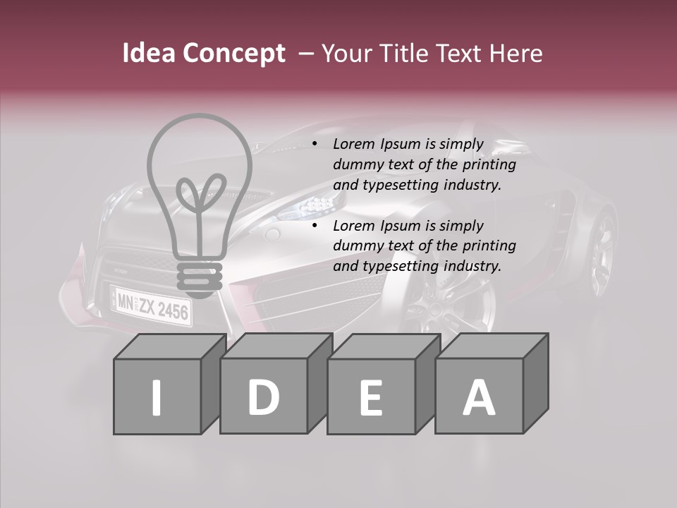 Electric Car Auto Project PowerPoint Template