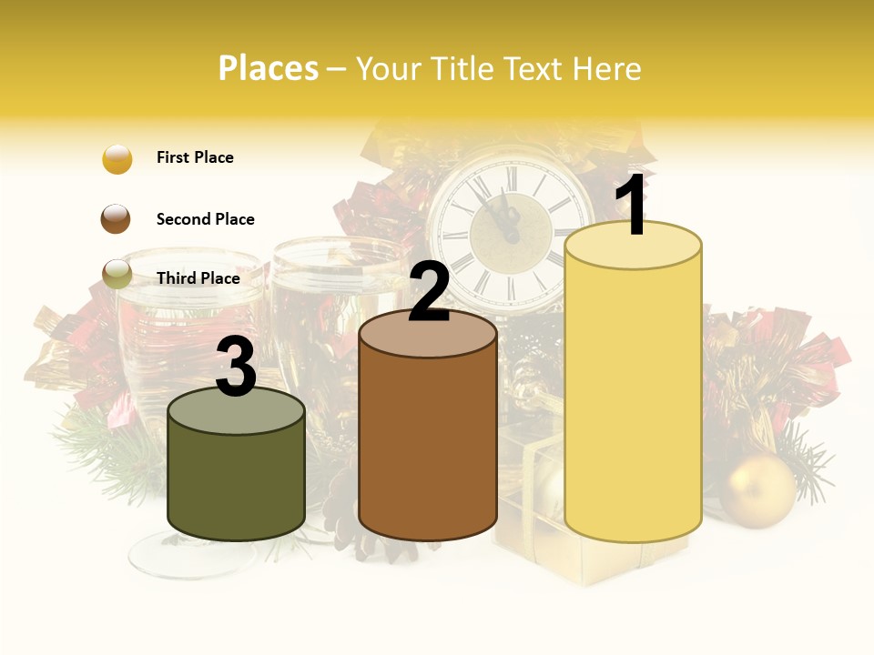 Wine Christmas Ball PowerPoint Template