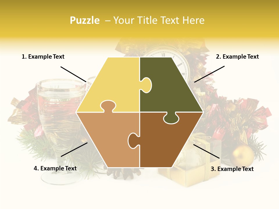 Wine Christmas Ball PowerPoint Template