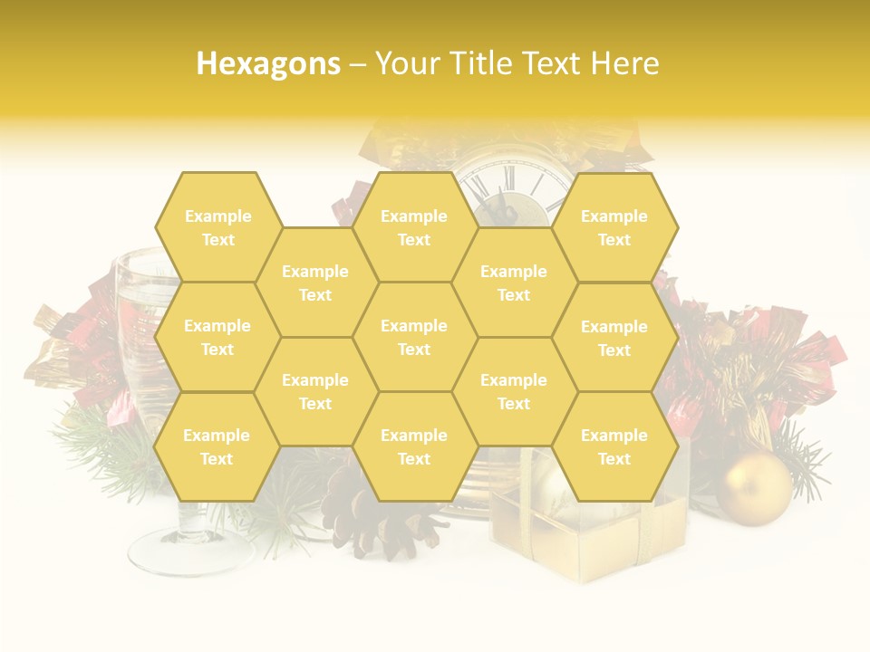 Wine Christmas Ball PowerPoint Template