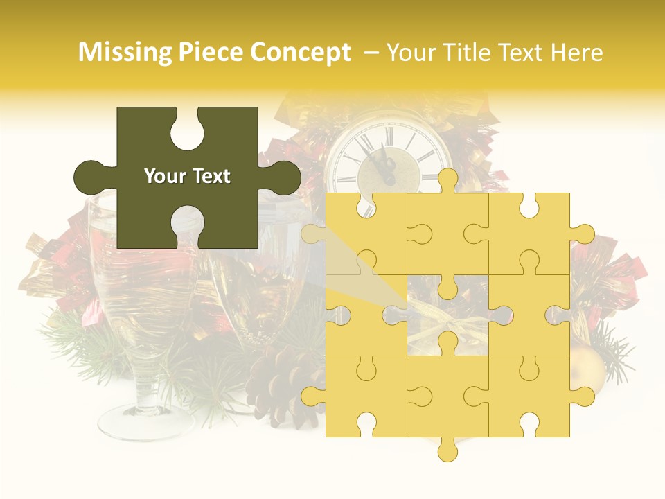 Wine Christmas Ball PowerPoint Template