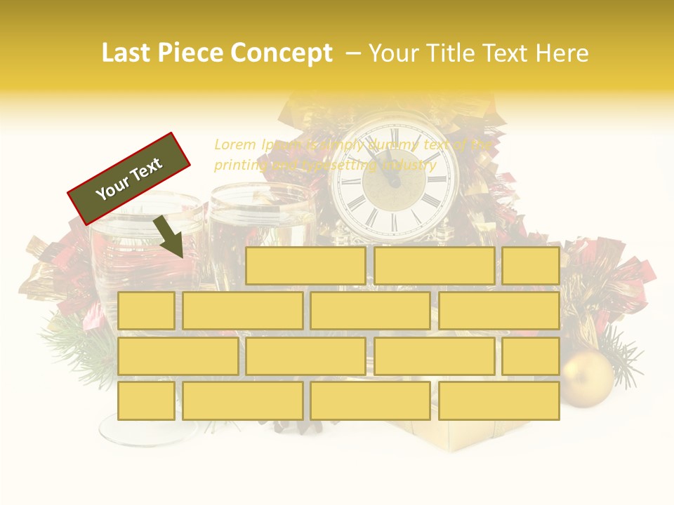 Wine Christmas Ball PowerPoint Template