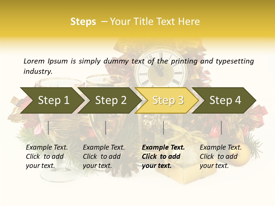 Wine Christmas Ball PowerPoint Template