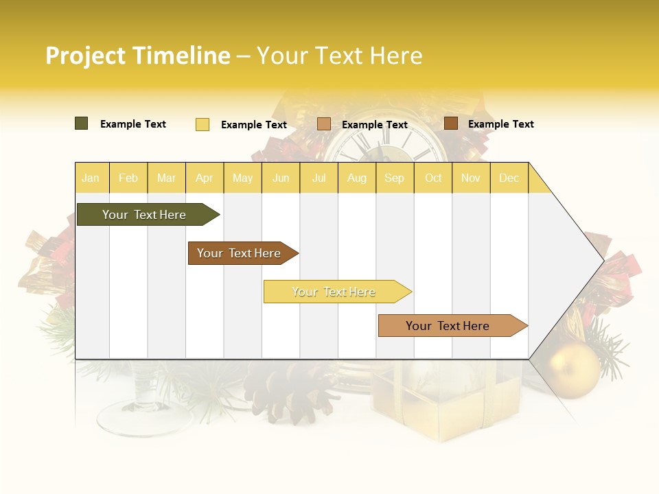 Wine Christmas Ball PowerPoint Template