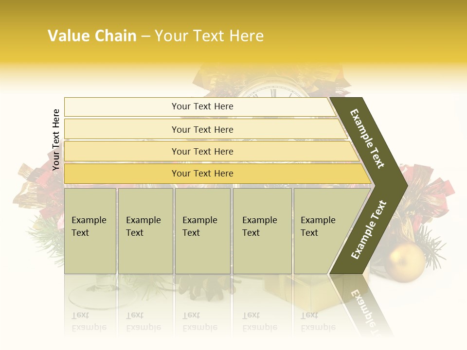 Wine Christmas Ball PowerPoint Template