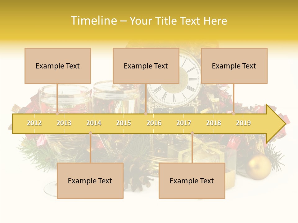 Wine Christmas Ball PowerPoint Template