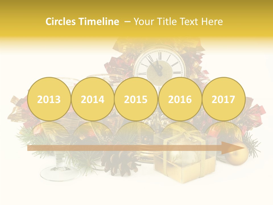 Wine Christmas Ball PowerPoint Template