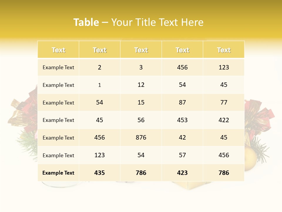 Wine Christmas Ball PowerPoint Template