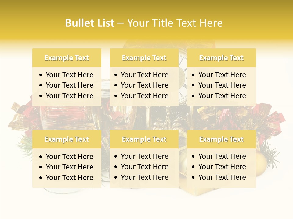 Wine Christmas Ball PowerPoint Template