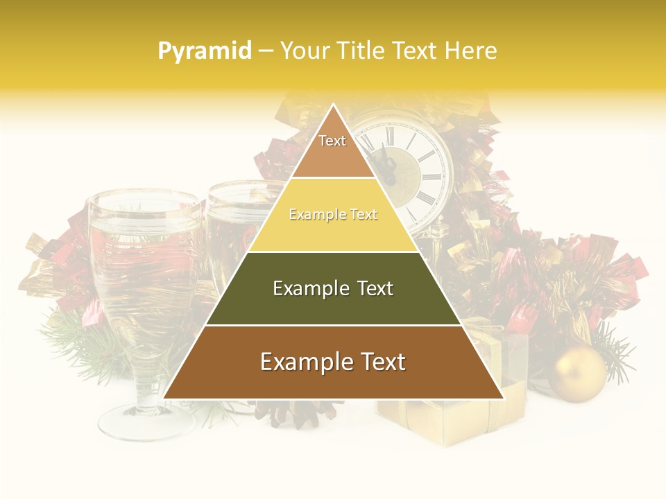 Wine Christmas Ball PowerPoint Template