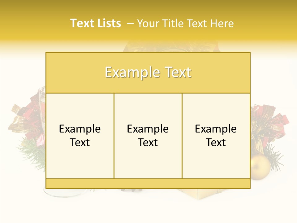 Wine Christmas Ball PowerPoint Template